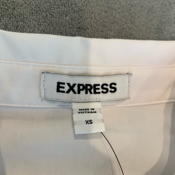 Express White Portofino Ruffle Dress - Picture 4 of 5